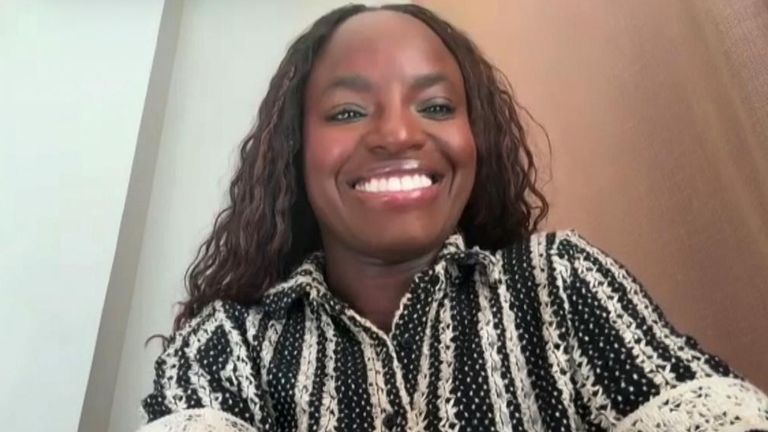 Former Lioness Eni Aluko talks to Sky News