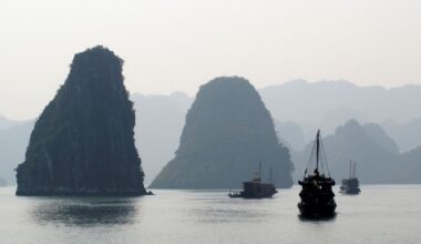 Tourist boats cruise in Halong Bay. File pic: Reuters