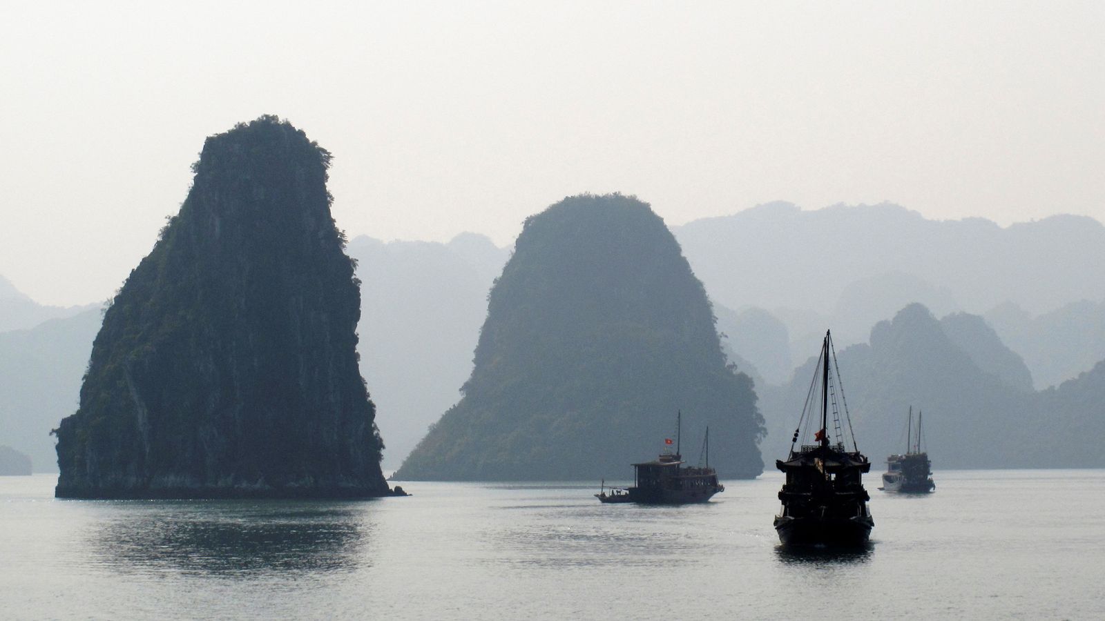 Tourist boats cruise in Halong Bay. File pic: Reuters