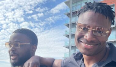 GoFundMe handout image of King Edonmi, 29, and Mo Liasu, 27, on holiday. Pic: GoFundMe / Angelo Antonio