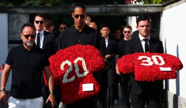 Diogo Jota's family and Liverpool players attending funeral | World News