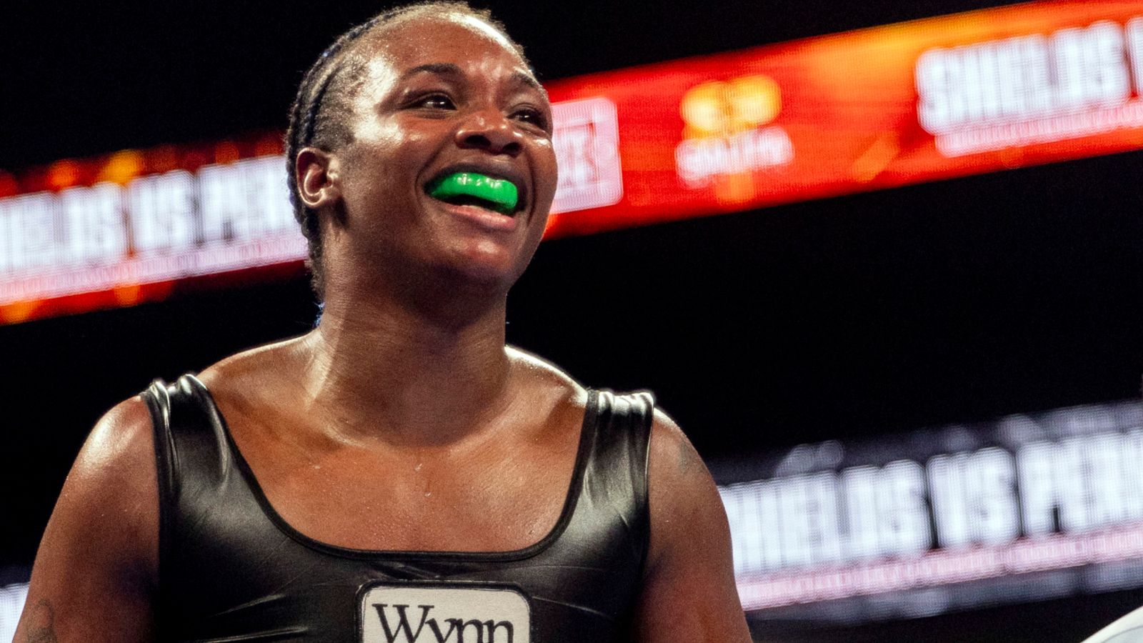 Claressa Shields defeated Danielle Perkins in her undisputed heavyweight title match on Sunday