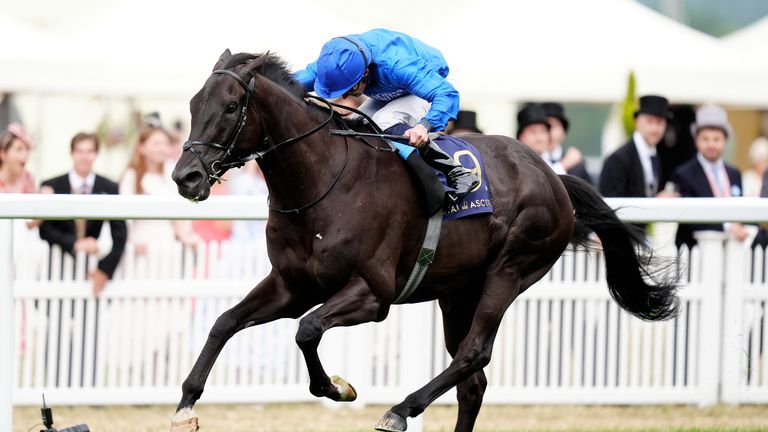 Rebel's Romance and William Buick on their way to winning the Hardwicke Stakes at Royal Ascot