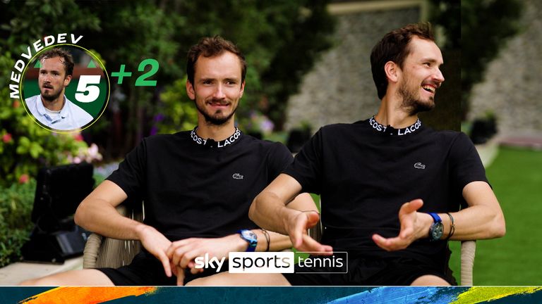 Daniil Medvedev puts his memory to the test to answer a series of tennis trivia in the 'Five to Win' quiz.