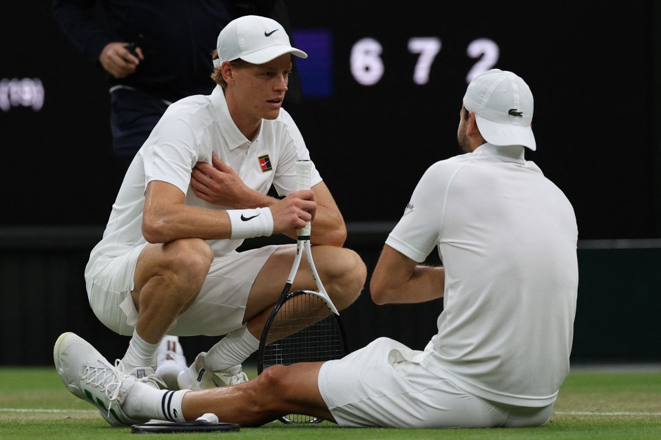 Sinner sat with Dimitrov in a classy gesture