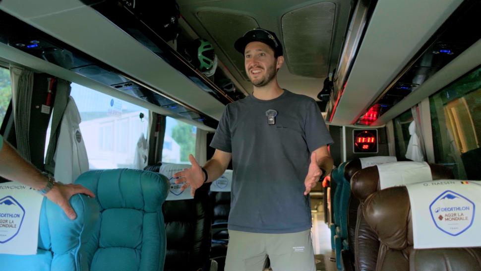 Decathlon AG2R La Mondiale - inside team bus
