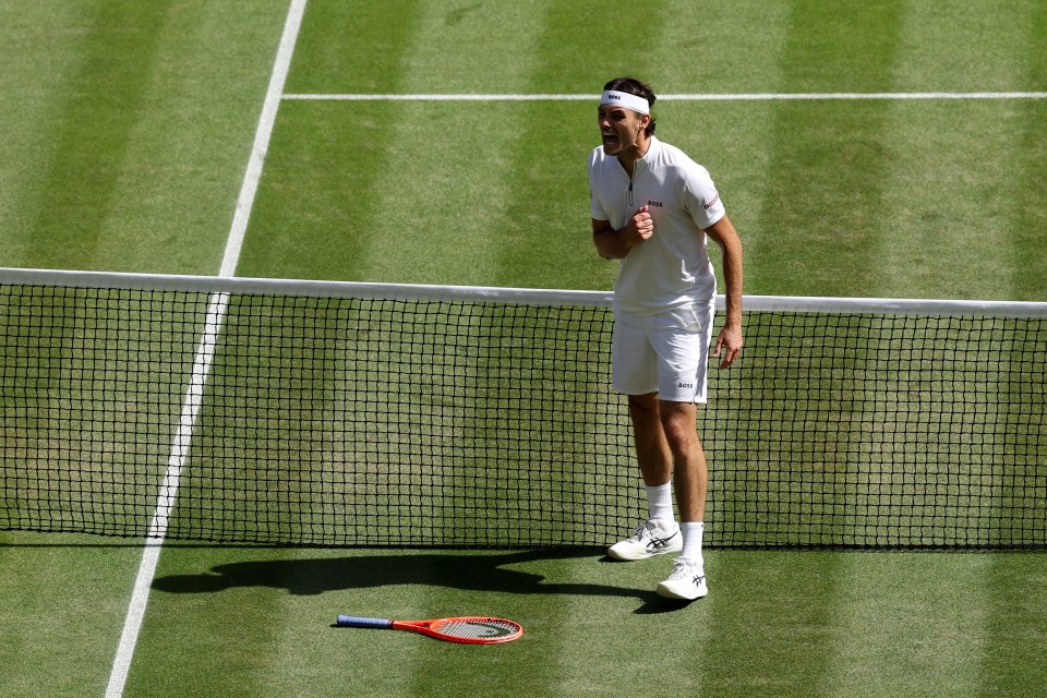 Fritz is through to his first ever Wimbledon semi