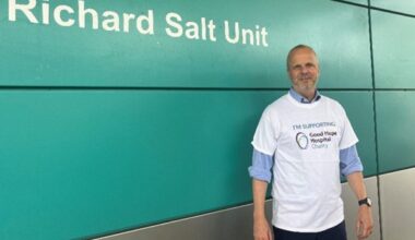 Hospital boss takes to the skies with son for charity
