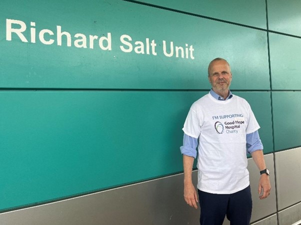 Hospital boss takes to the skies with son for charity