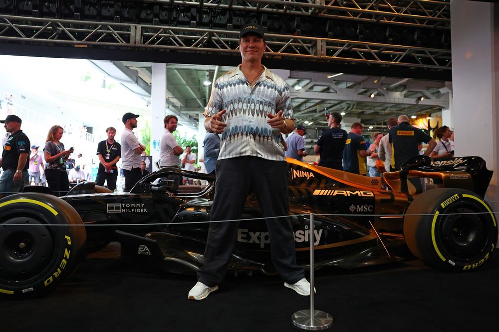  Tiesto with the F1 movie car 