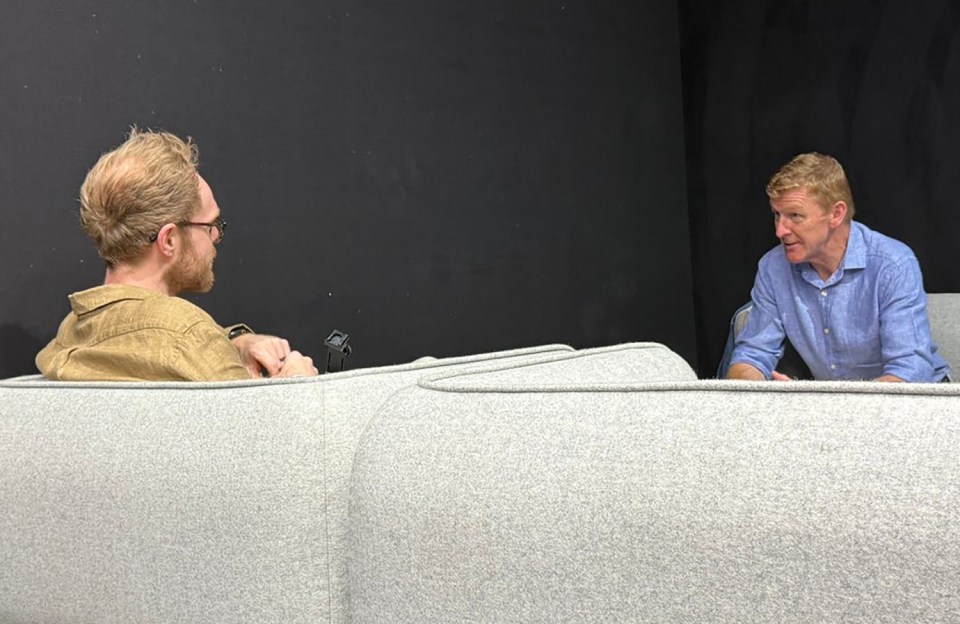 Tim Peake in an interview.