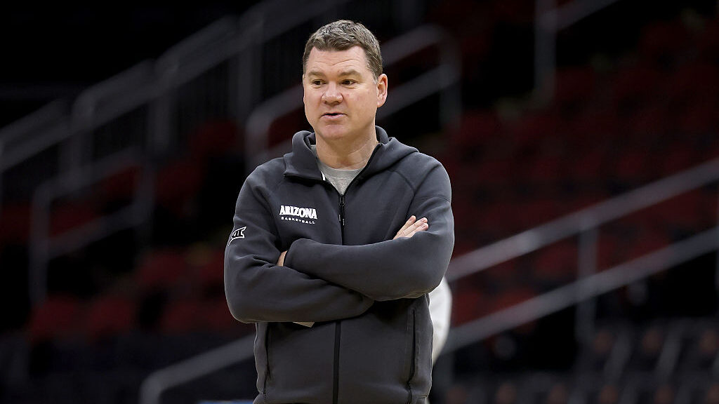 Head coach Tommy Lloyd of the Arizona Wildcats will lead Team USA to the U19 World Cup gold medal g...
