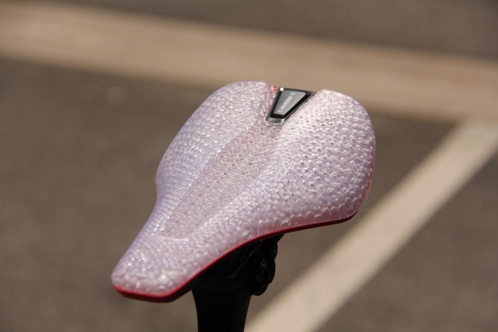 Tour de France 2025 Tech Gallery - Specialized S-Works Power EVO with Mirror speciali edition transparent red