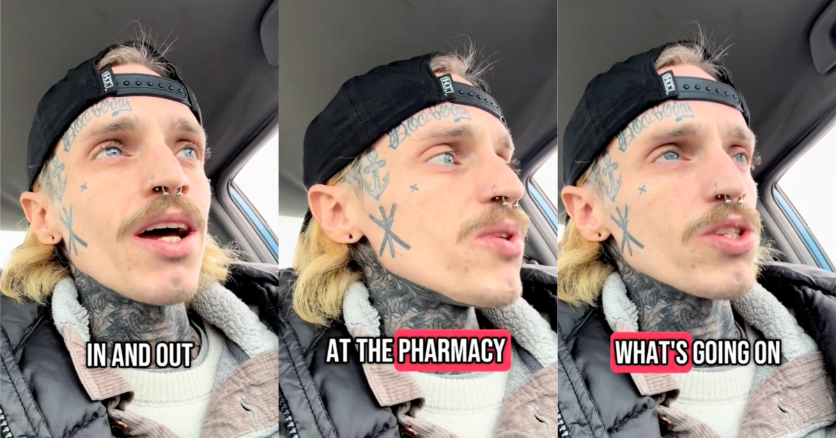 man with facial tattoos