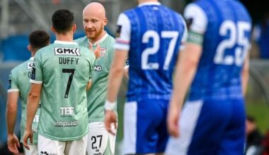 FAI Cup: Derry's Liam Boyce nets hat-trick in win over Treaty United
