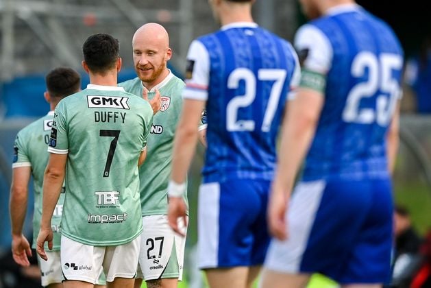 FAI Cup: Derry's Liam Boyce nets hat-trick in win over Treaty United