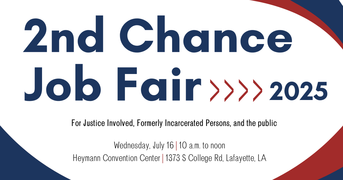 Second Chance Job Fair set for next week