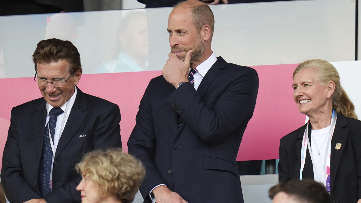 Royal approval as Prince William watches England win crucial Euro 2025 match