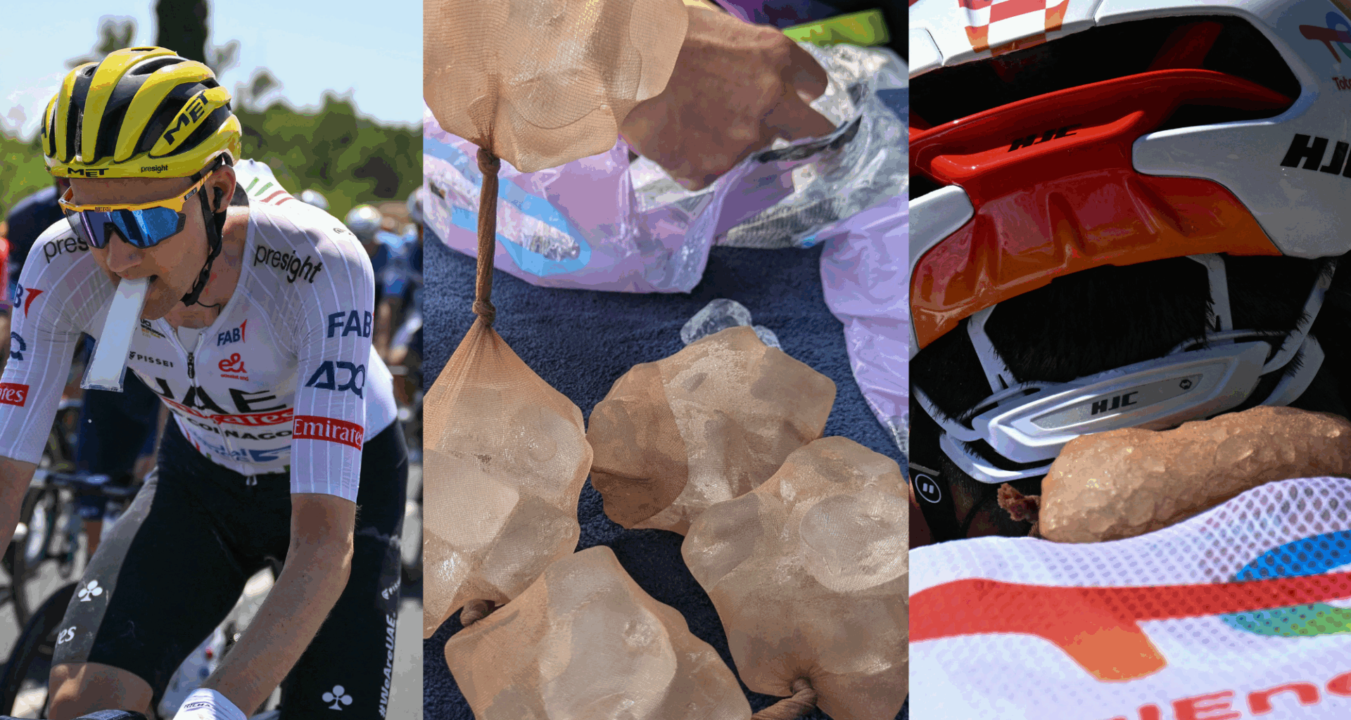 Ice cooling at Tour de France