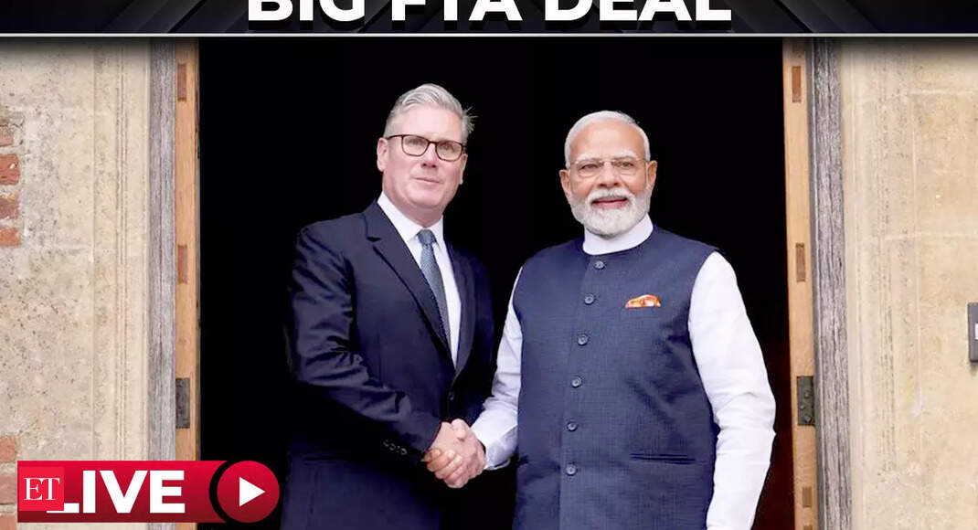 LIVE | India, UK sign landmark FTA; PM Modi, Starmer hail new post-Brexit trade era - The Economic Times Video