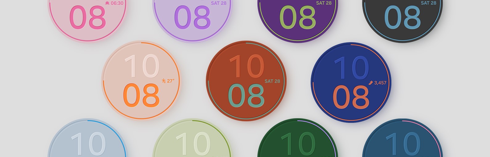 watch 8 faces minimal digital 1