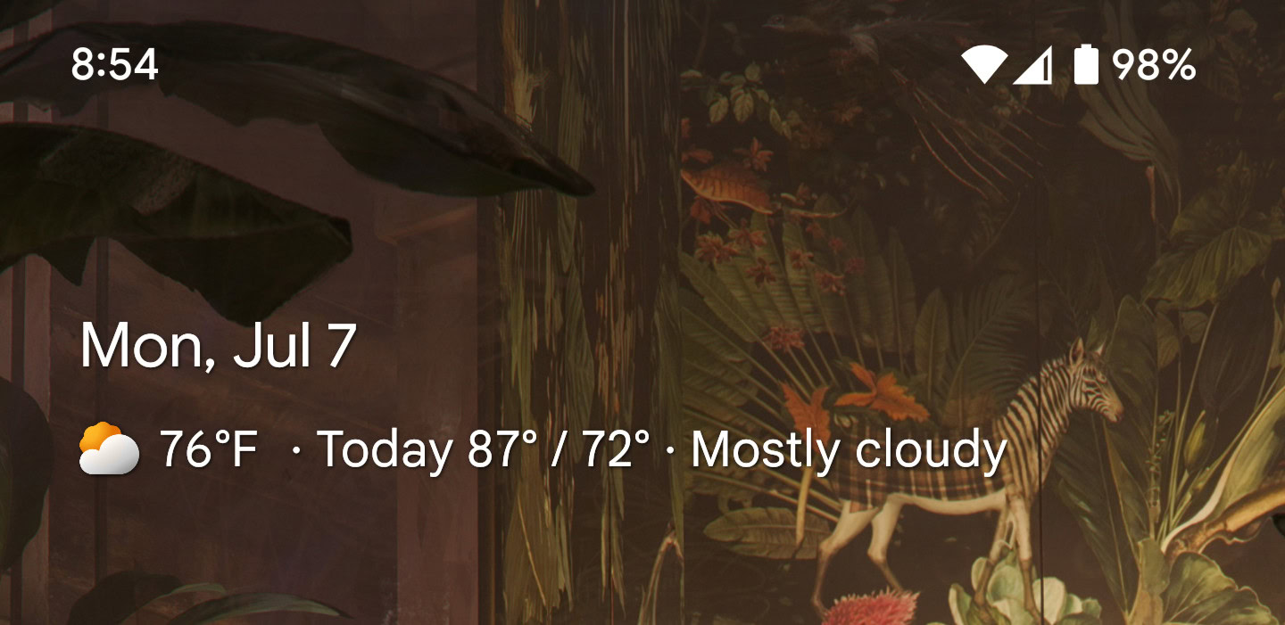 weather at a glance
