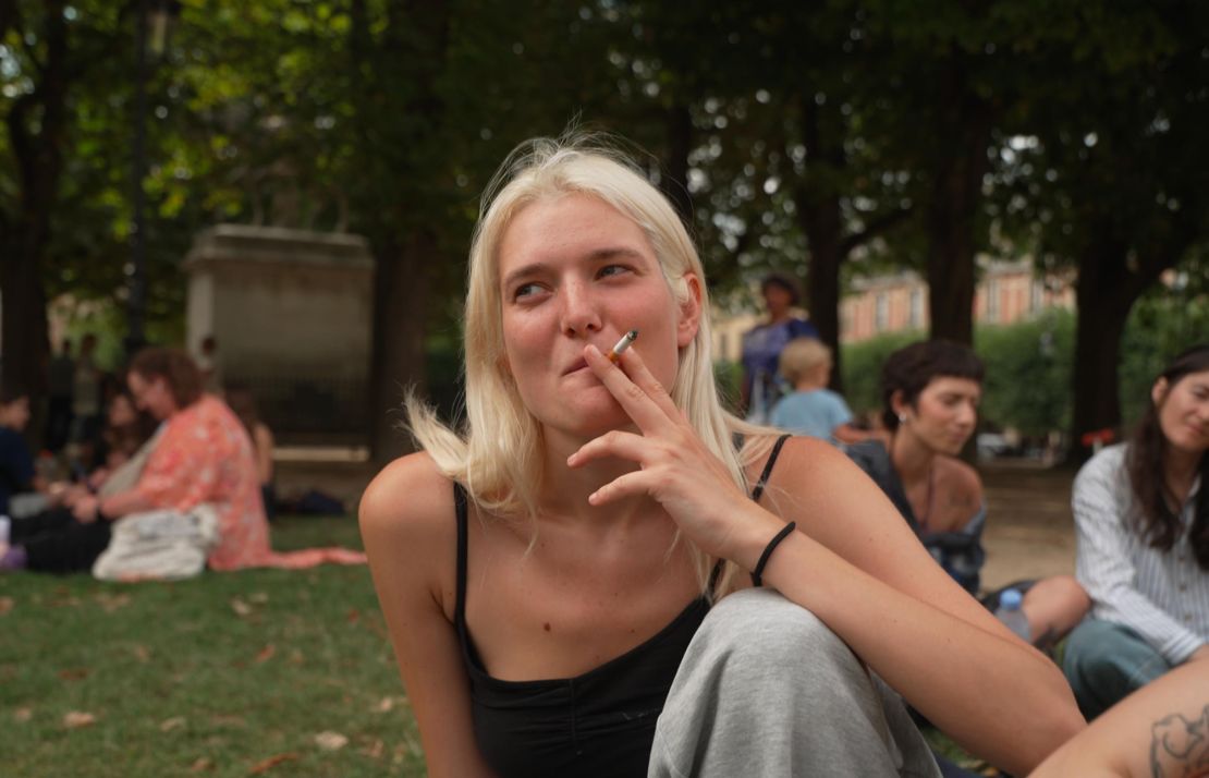 Jane, 25, says she started smoking at the age of 14. She says France's new ban 