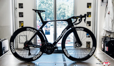 Tadej Pogačar's dtripped down Colnago Y1Rs