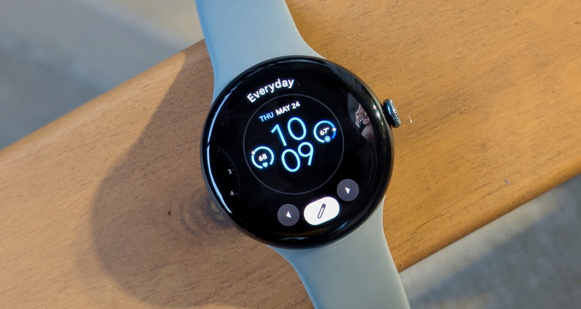 Changing a watch face on the Google Pixel Watch 3