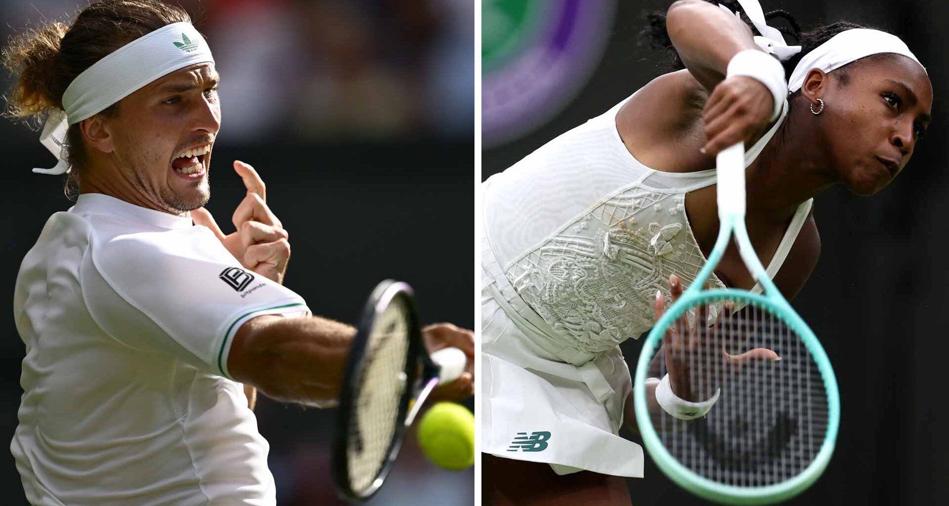 Alexander Zverev and Coco Gauff were the highest seeds to fall in the first round of Wimbledon.