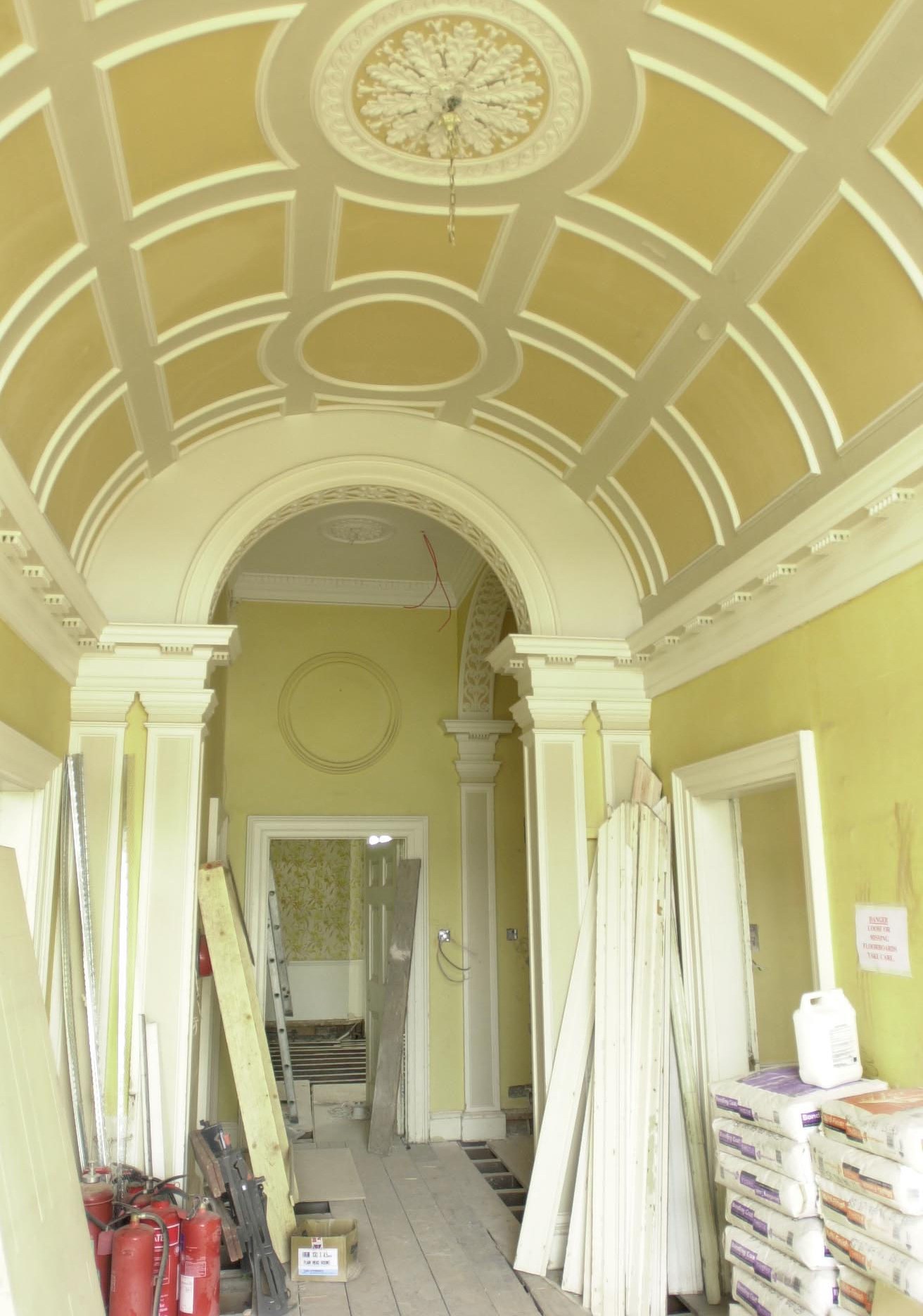 Forest Lodge in Windsor Great Park undergoing renovations.