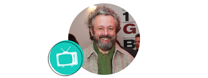 Michael Sheen photo with television icon.
