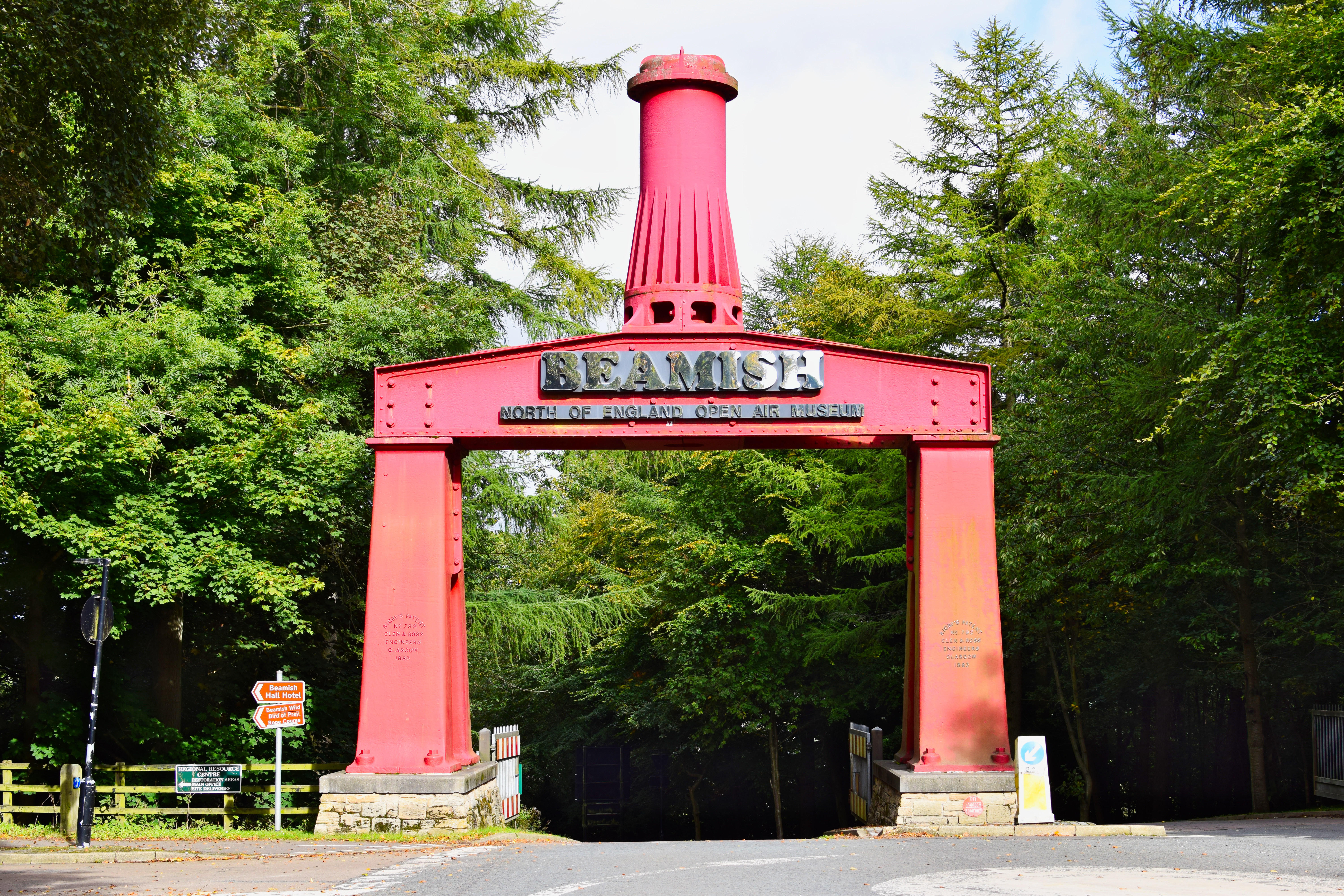 Entrance to the Beamish Open Air Museum in Durham, England.