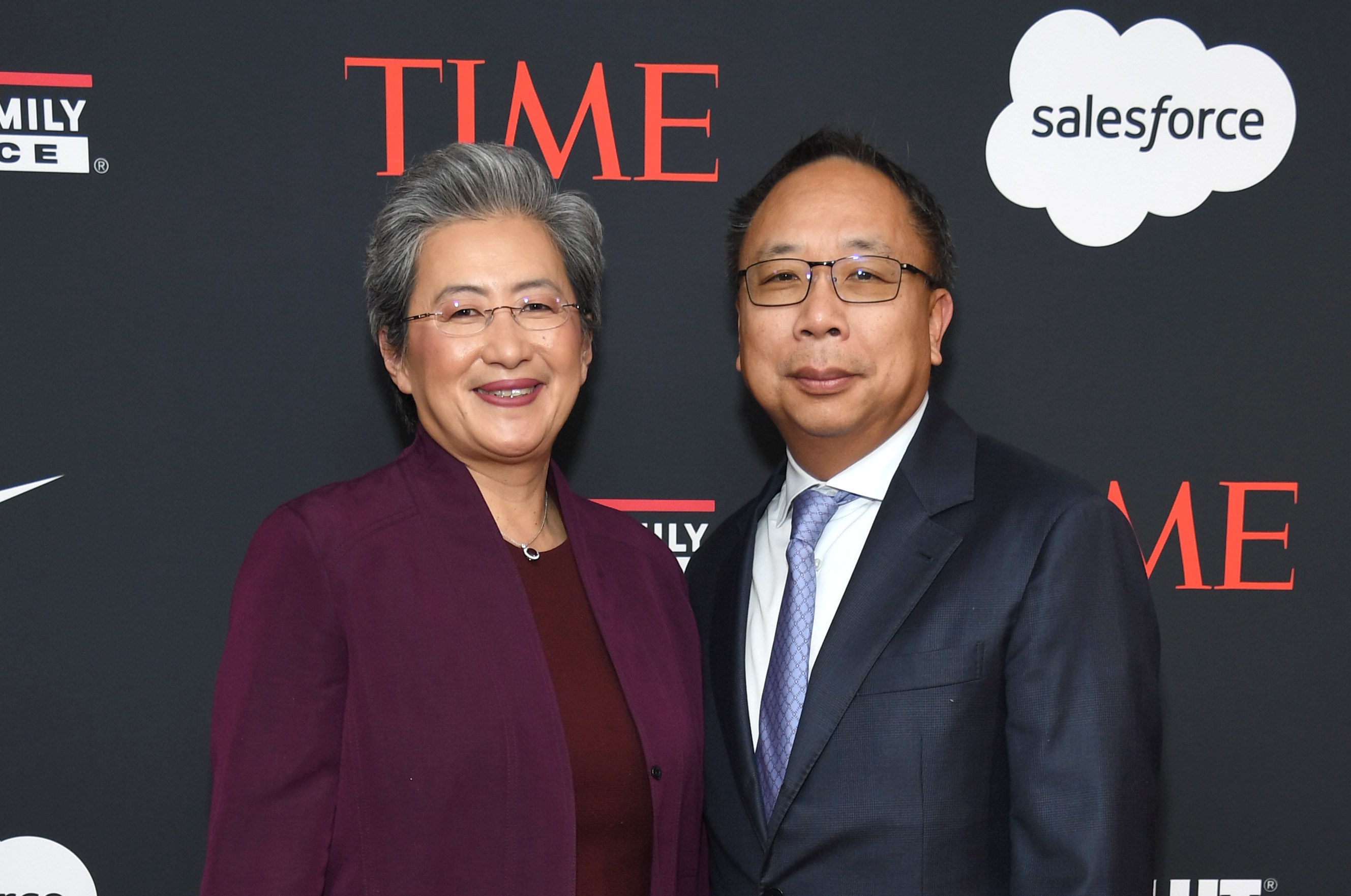 Lisa Su and Daniel Lin at the 2024 A Year in TIME dinner.