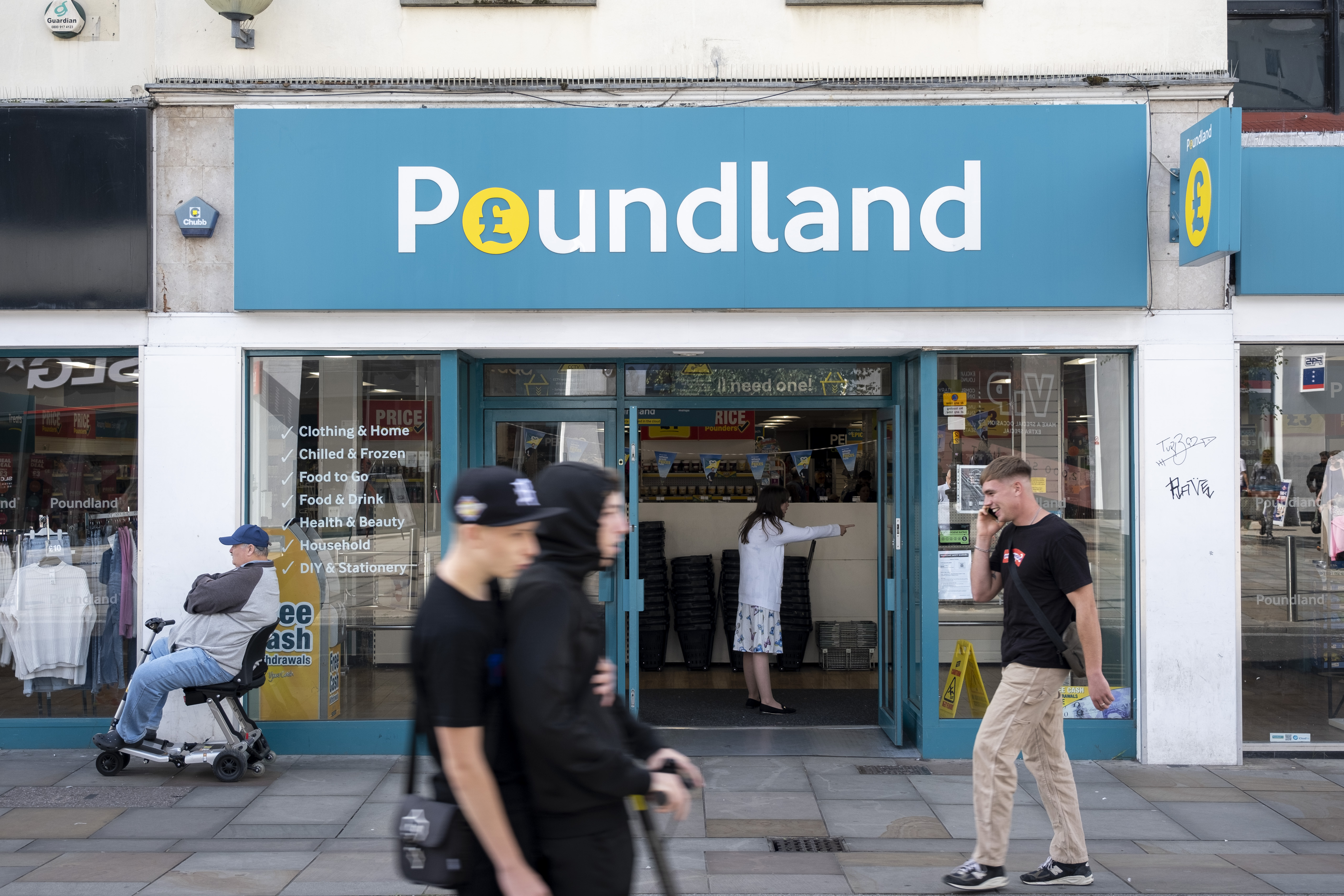 Poundland store on Cheltenham High Street.