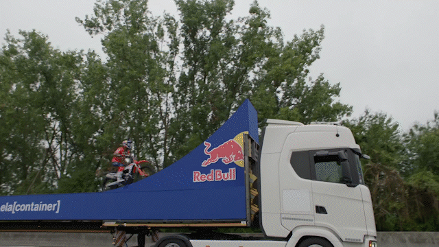 Red Bull biker’s backflip over bridge — and other news in pictures
