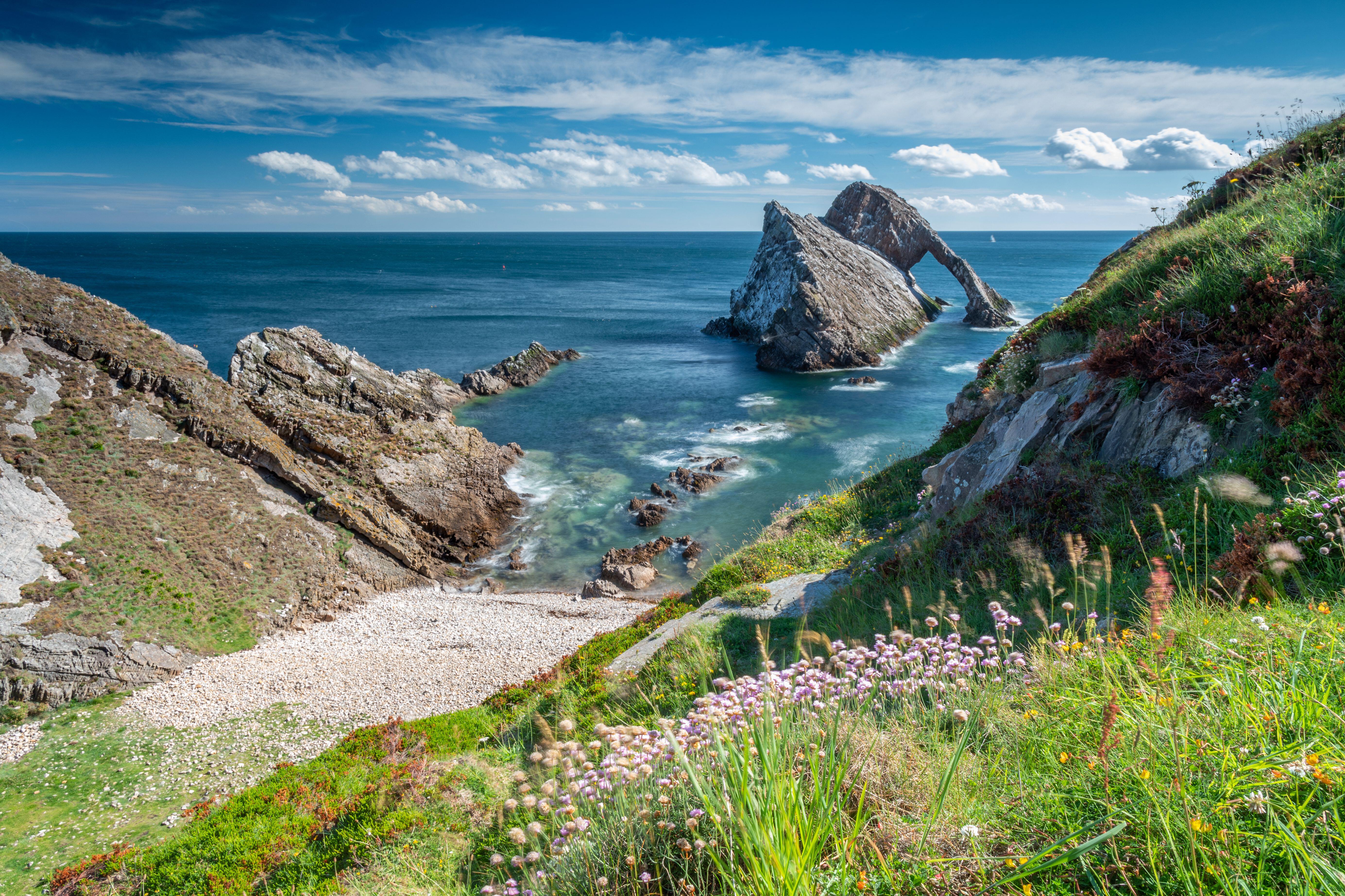 Bow Fiddle Rock, Portknockie, Moray, Scotland.