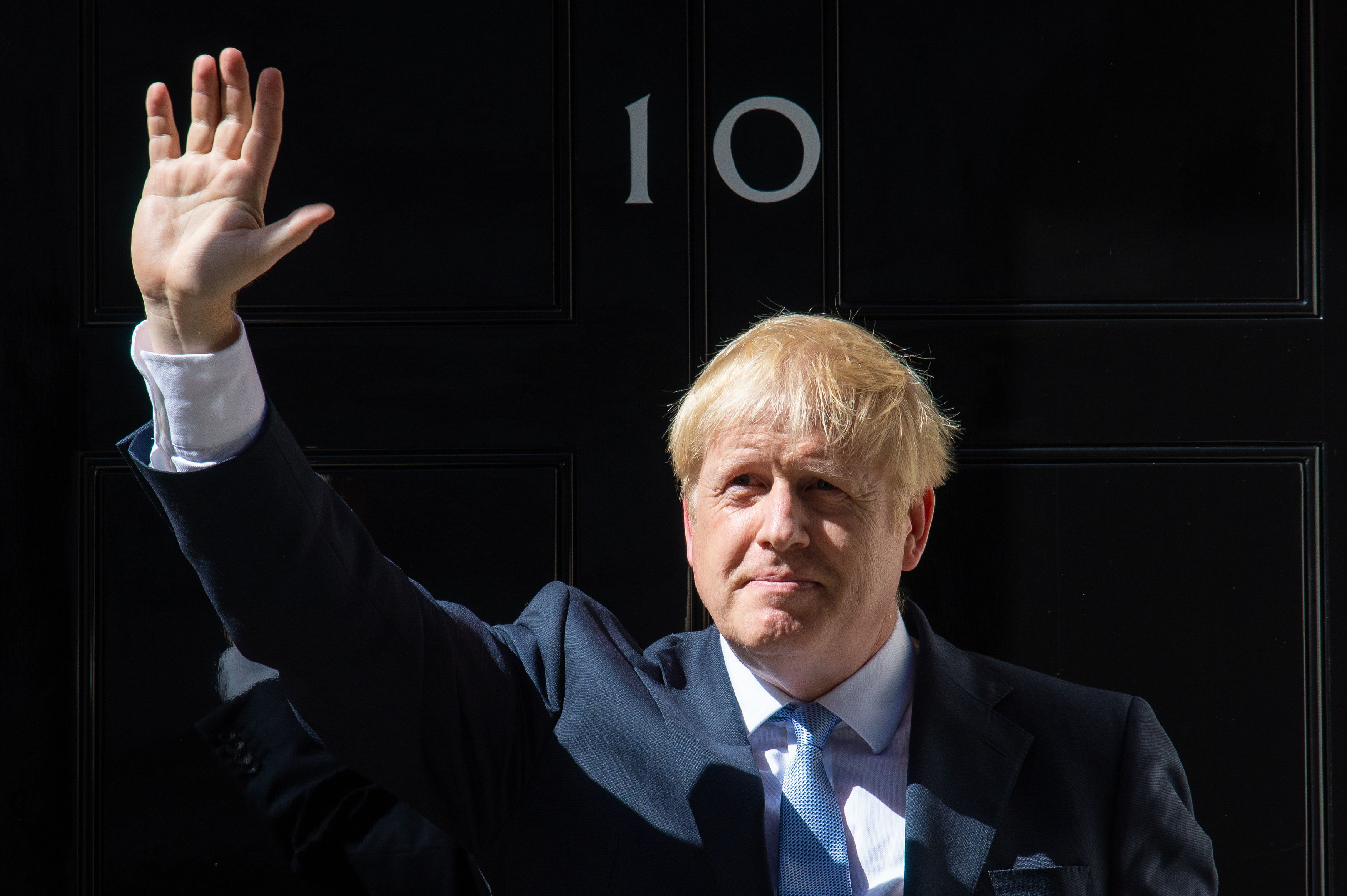 Boris Johnson outside 10 Downing Street.