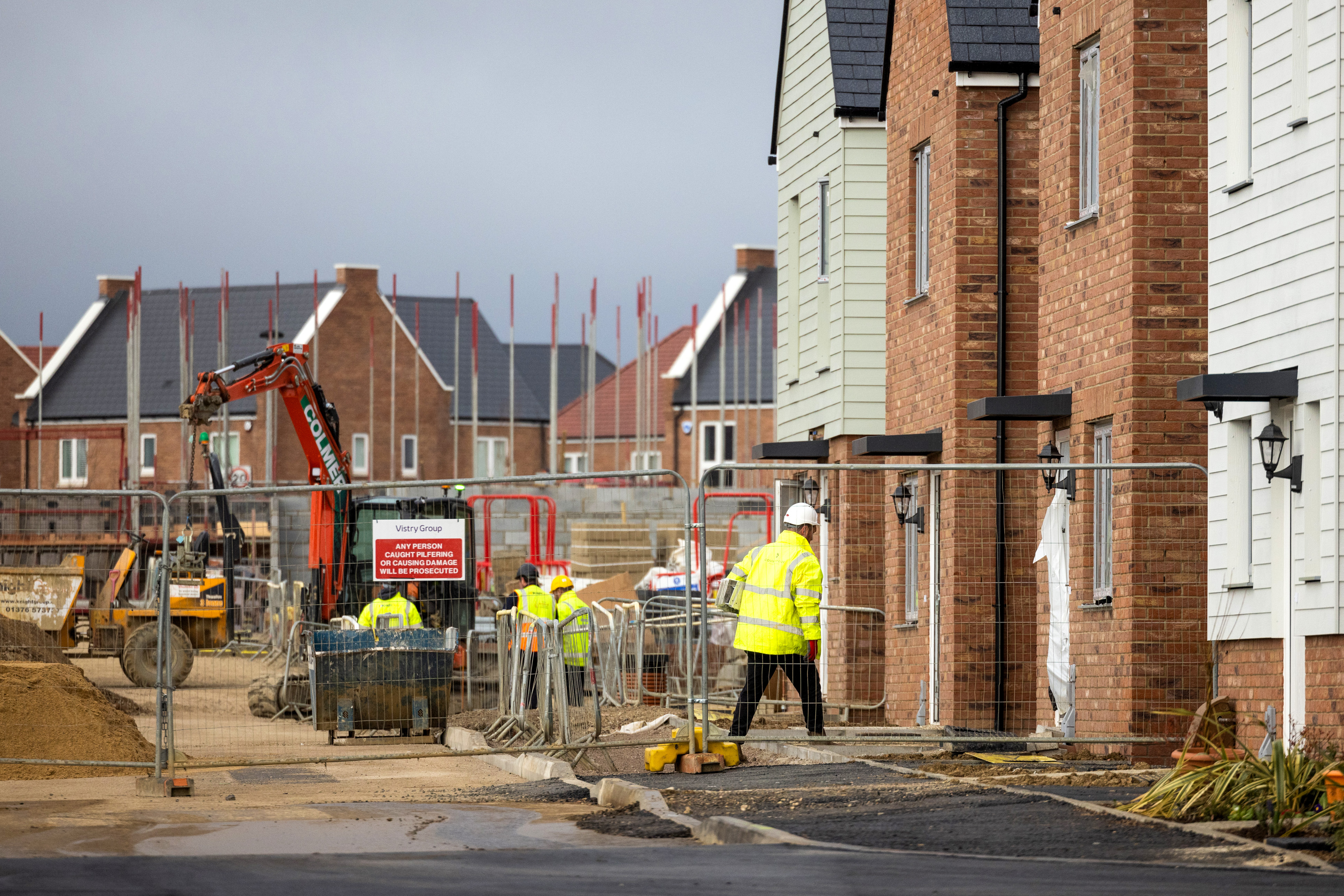 New Bellway homes under construction in Essex