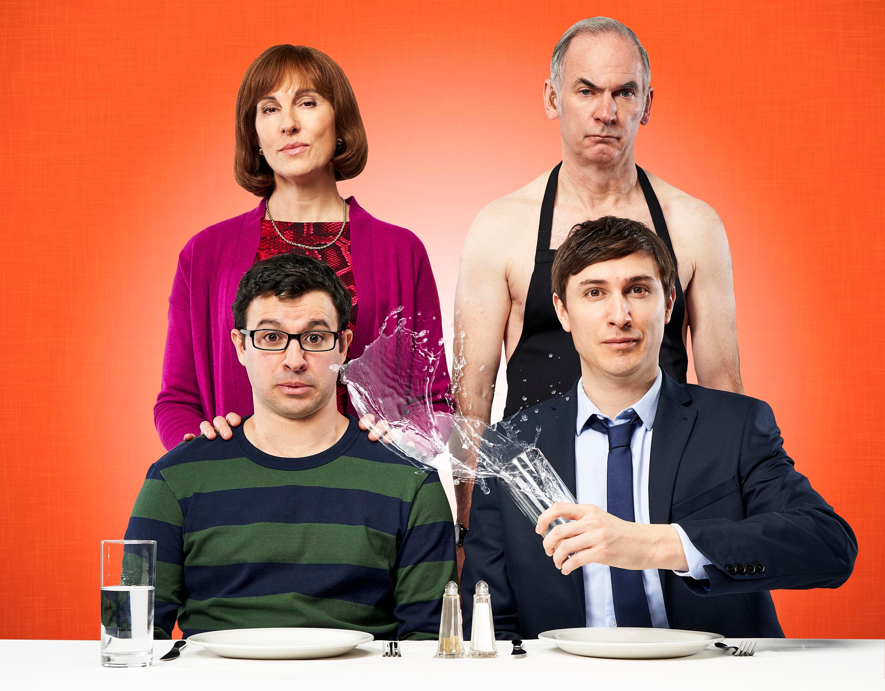 Cast photo of Friday Night Dinner season 6.