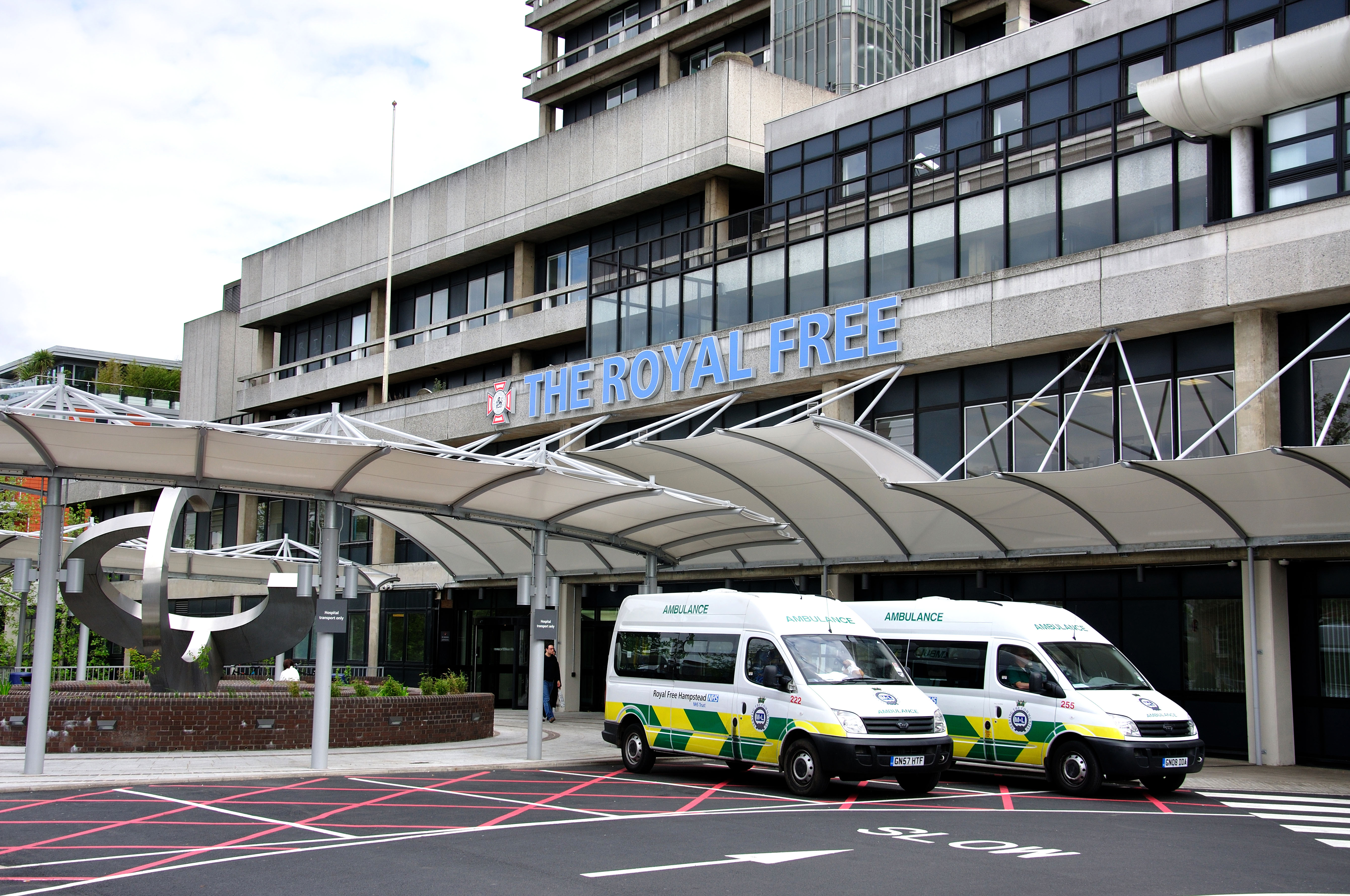 The Royal Free Hospital in Hampstead, London.