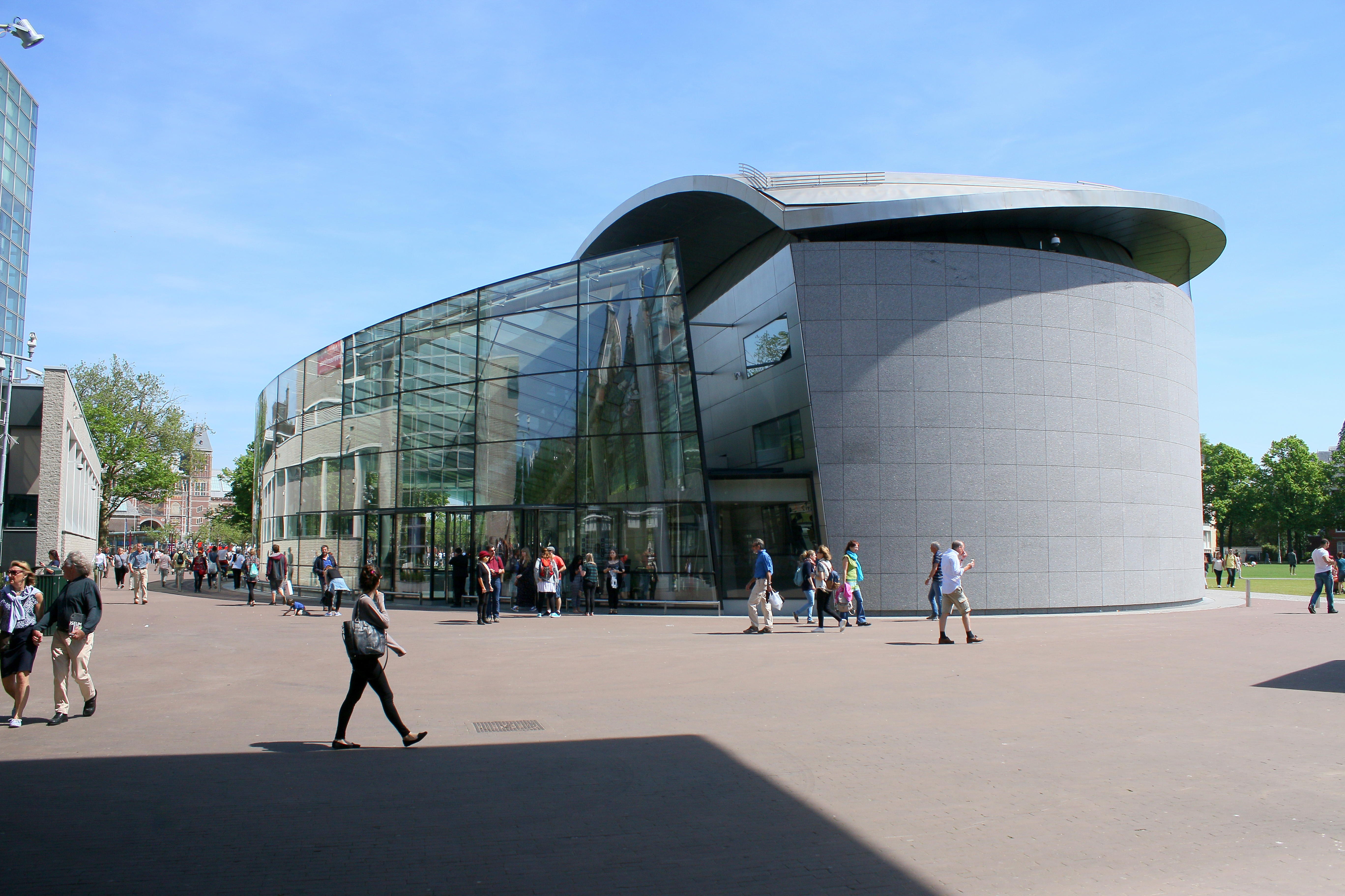 The new entrance to the Van Gogh Museum in Amsterdam.