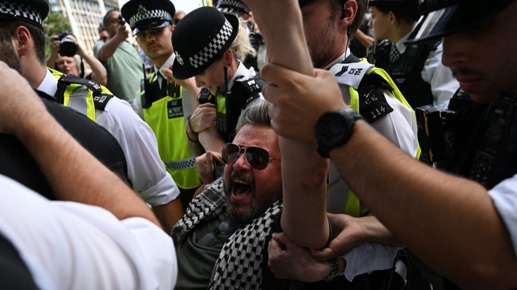 London police arrest at least 450 protesters at rally against Palestine Action ban