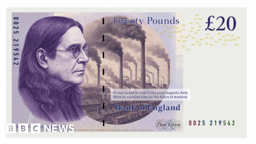 Prince of Darkness Ozzy Osbourne features on artist's bank notes