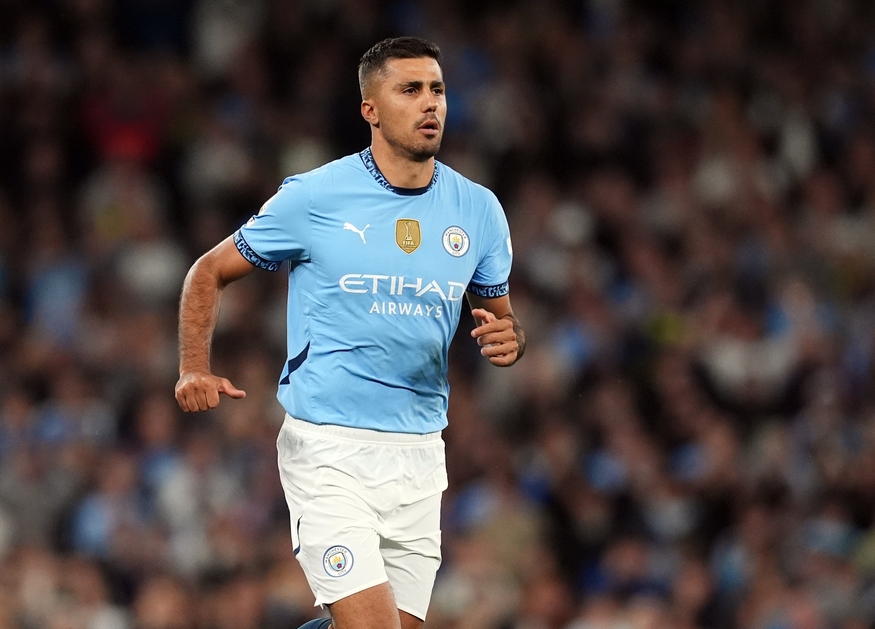 Manchester City midfielder Rodri is unlikely to return to full fitness until next month
