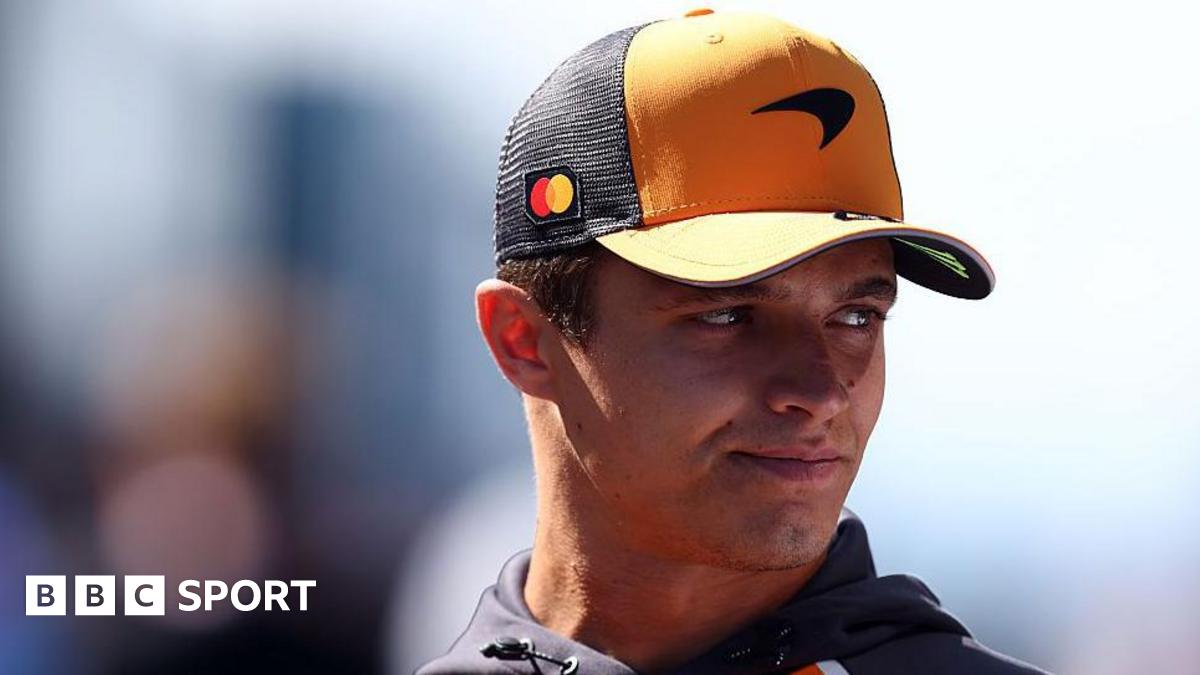Lando Norris in the paddock in Hungary