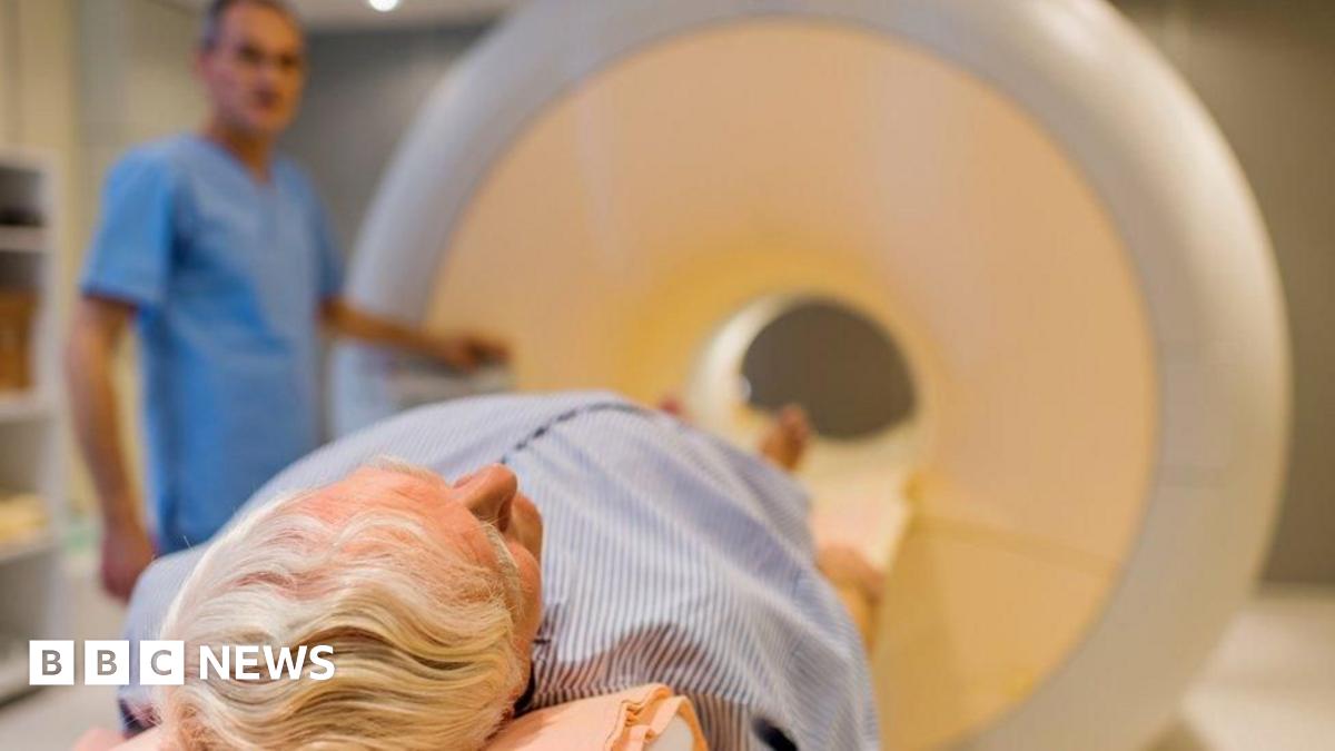 Man having MRI scan