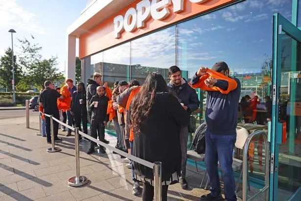 The launch of Popeyes restaurants are often greeted by big queues of fans