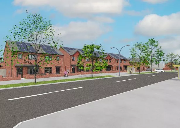 CGI of proposed new homes on Parade Crescent
