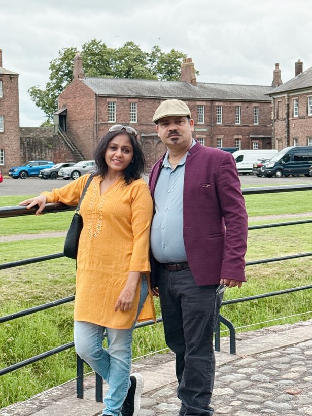 Husband and wife Laxman and Geeta Bhandari